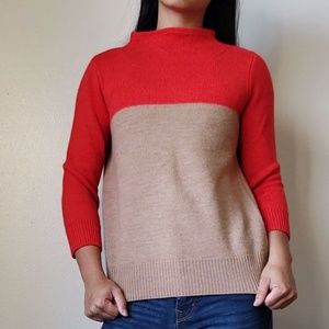 J Crew Color Block Sweater